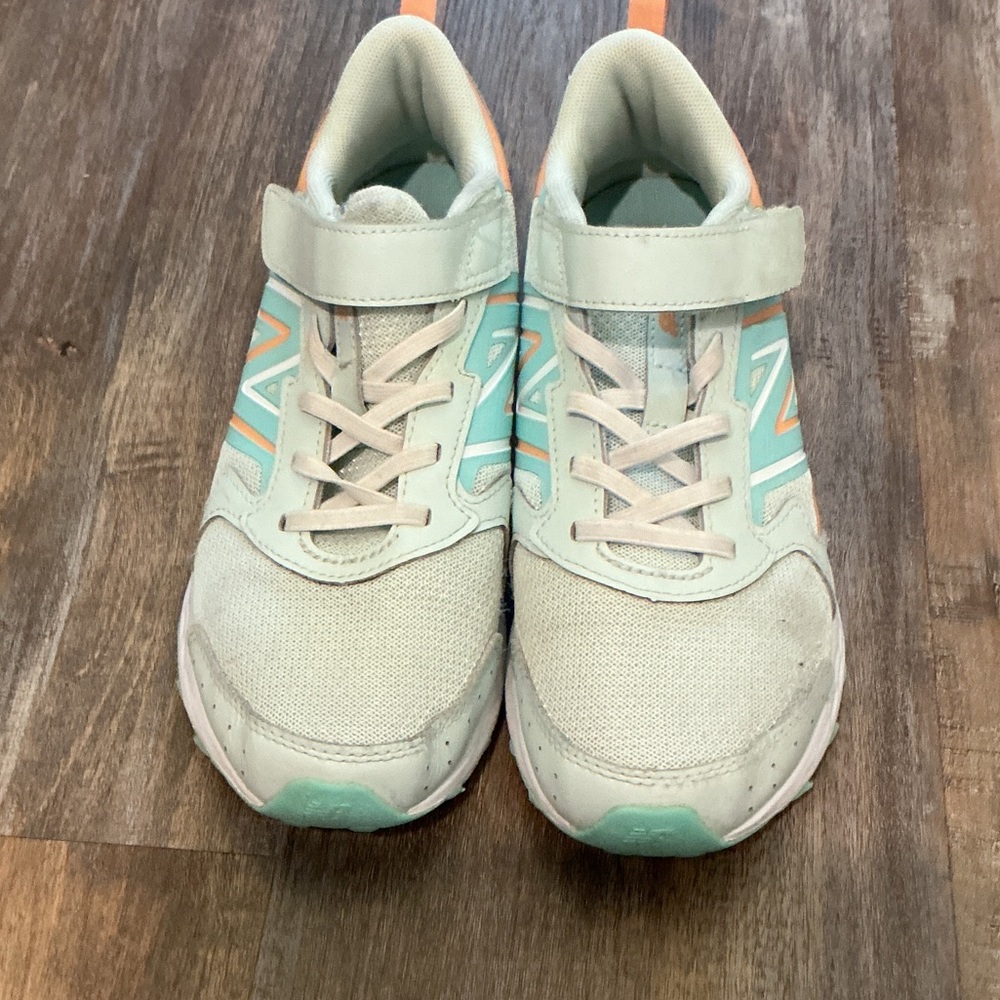 New Balance Kids' Mint and Coral Sneakers